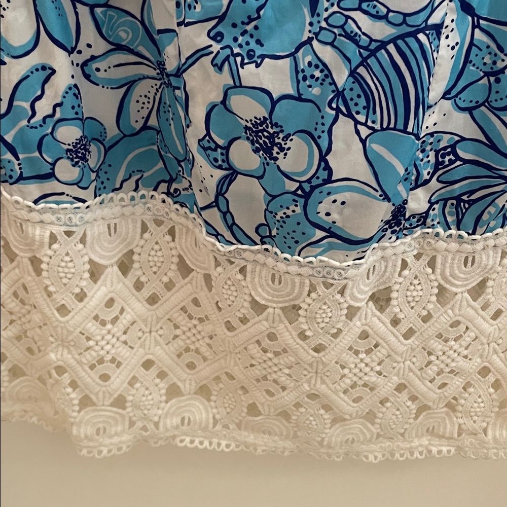 RARE Lilly Pulitzer Jubilee Blue Crab Coronado Maxi Dress 6 EUC - Picture 8 of 9